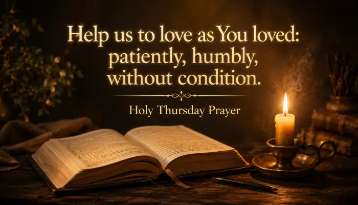 Holy Thursday Devotional Prayer