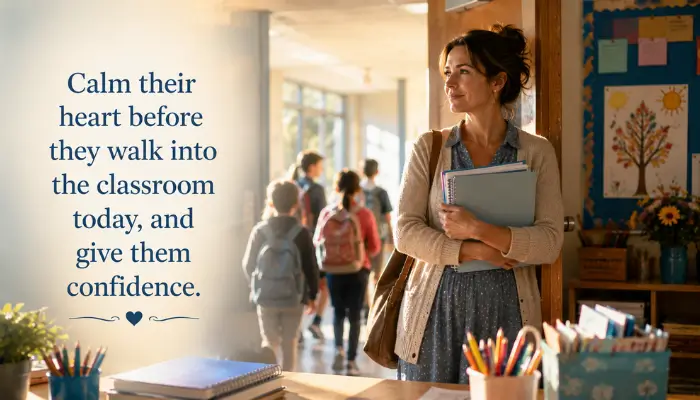 Prayer for Teachers First Day of School