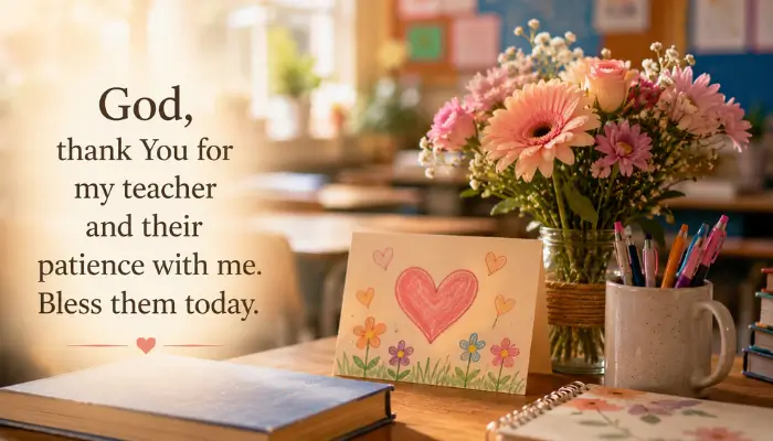 Prayer for Teachers From Students