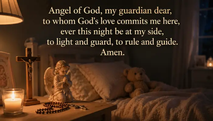 Short Bedtime Prayer for Child (Catholic)