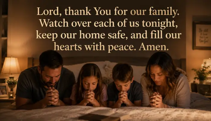 Short Bedtime Prayer for Family
