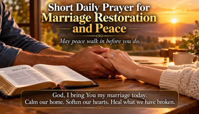 Short Daily Prayer for Marriage Restoration and Peace